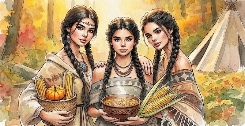 Drei Indianer-Schwestern