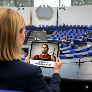 Machiavelli auf dem Tablet