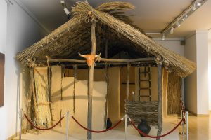 Wohnhaus, Hütte mit Strohedckung, Donau-Zivilisation