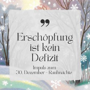 Zitat: Errschöpfung ist keine Defizit