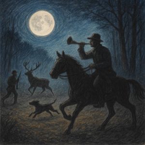 Nächtliche Jagdszene