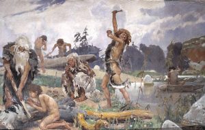 Fischer in der Steinzeit