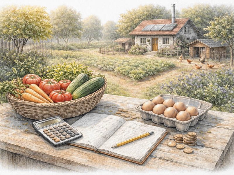 Modernes kleines Einfamilienhaus im Garten