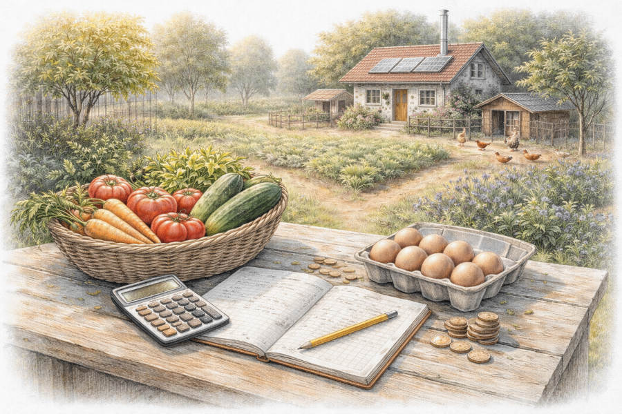 Modernes kleines Einfamilienhaus im Garten