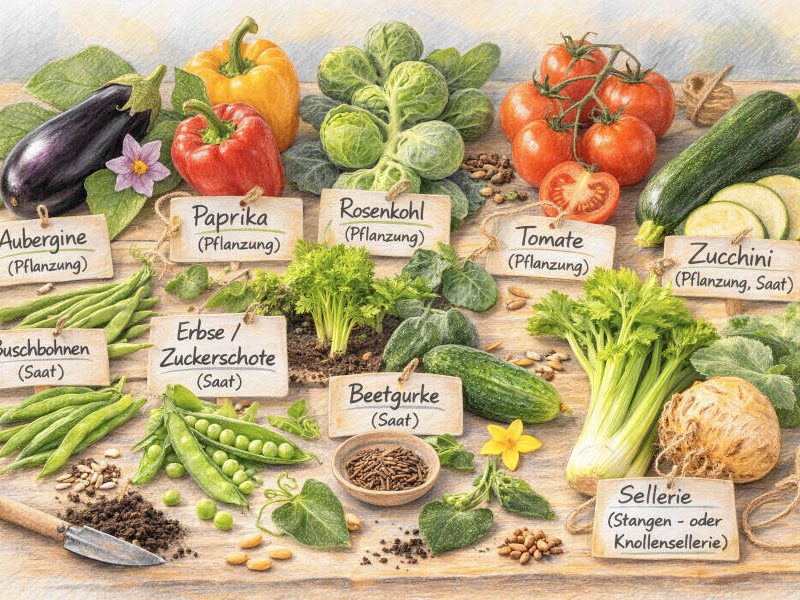 Nachkulturen zum Spinat auf einem Tisch