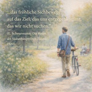 Weg mit Menchen im Park