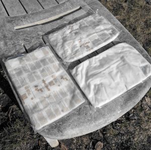 Kneteartiges Bienenfutter in flachen Tüten