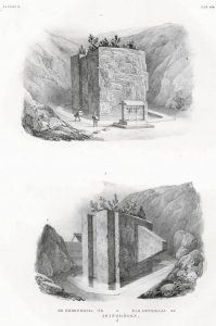 Megalihik-Blöcke von Isino Hoden auf einer alten Postkarte