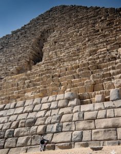 Mykerinos-Pyramide mit lifting bosses