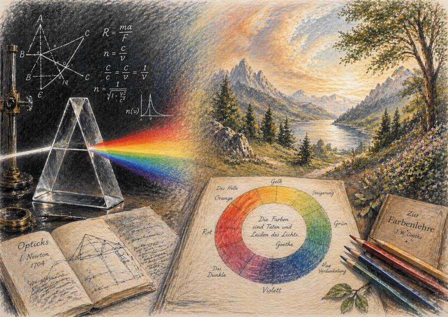 Goethes Farblehre Symblbild