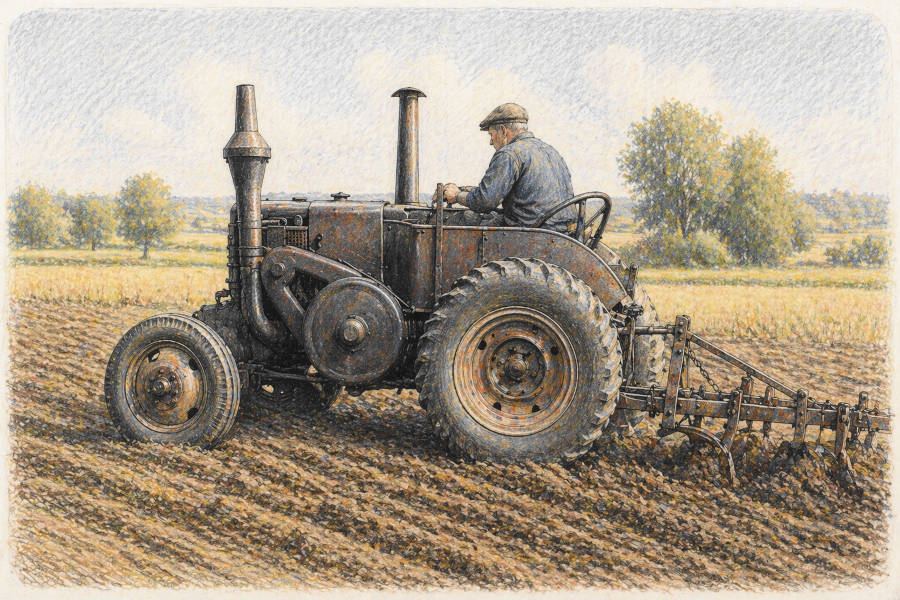 Lanz-Bulldog auf dem Feld