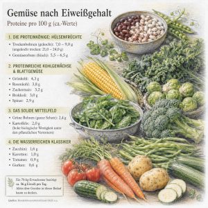 Liste proteinreicher Gemüse