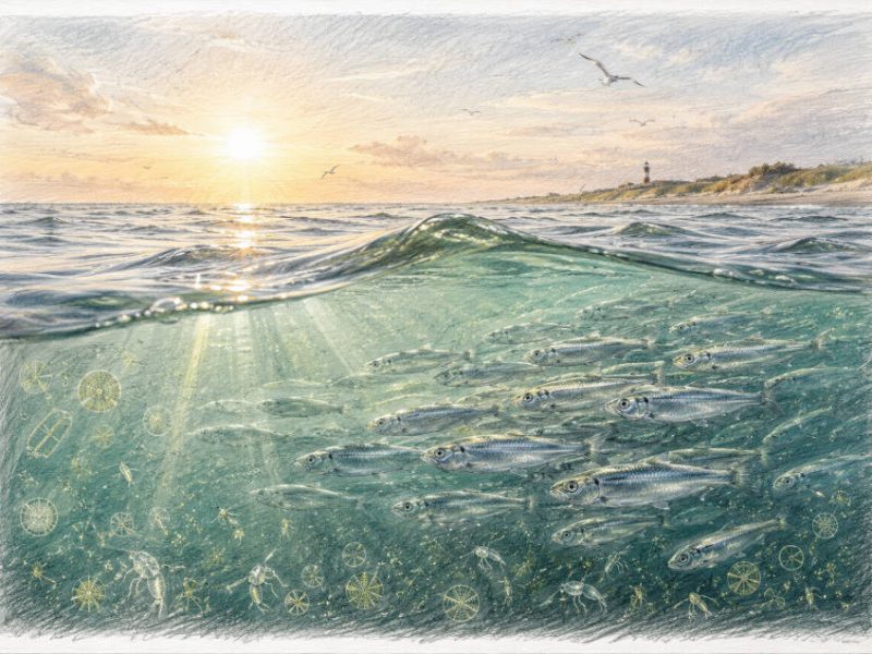 Hering-Schwarm in der Nordsee