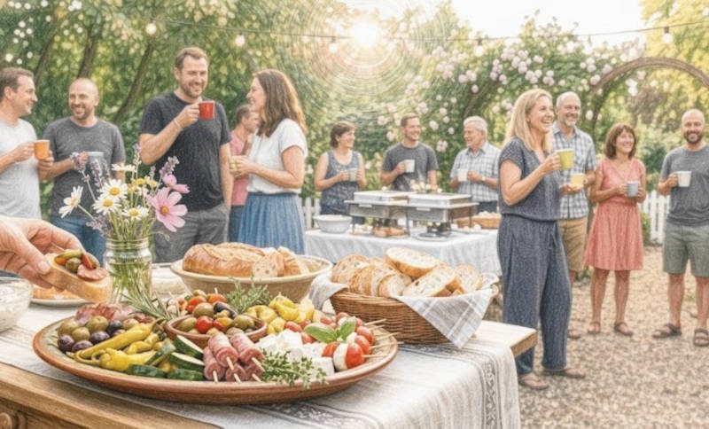 Party mit Buffet