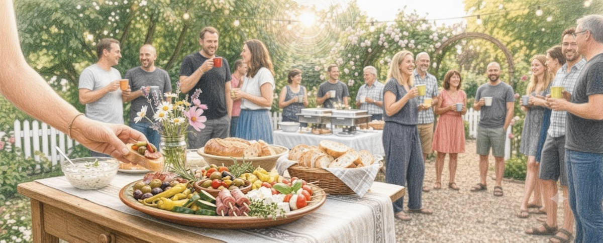 Party mit Buffet