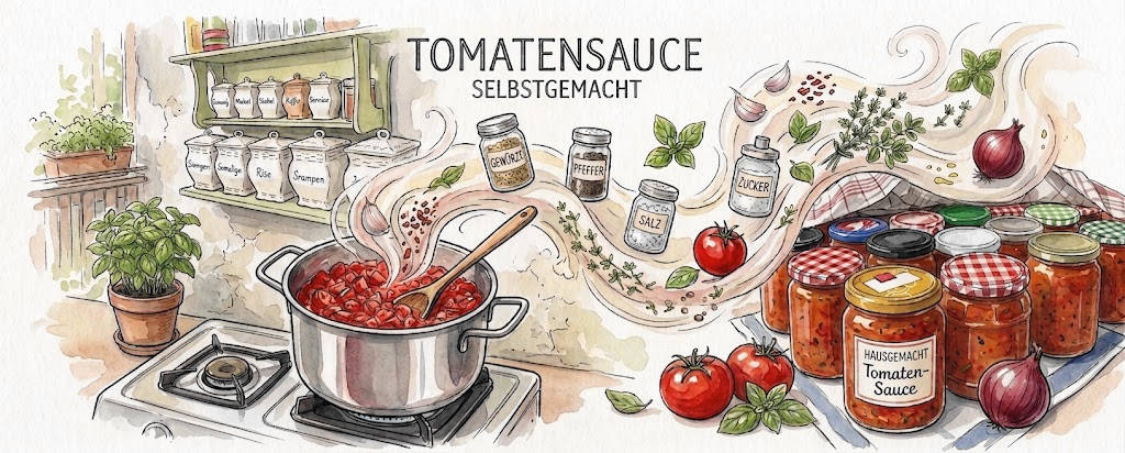 Tomatensauce-Herstellung Symbolbild