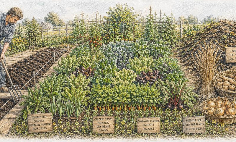 Symbolbild biointensive Gartenbaumethode nach John Jeavons