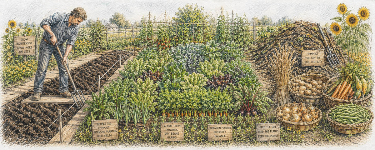 Symbolbild biointensive Gartenbaumethode nach John Jeavons