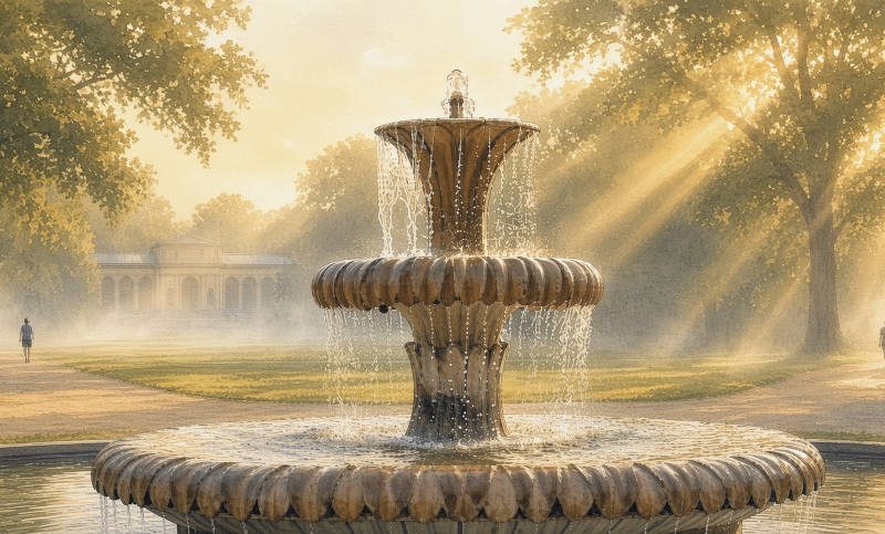 Römmischer Brunnen im Park