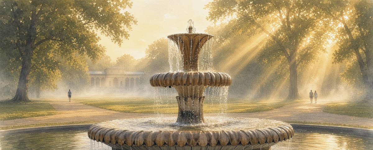 Römmischer Brunnen im Park