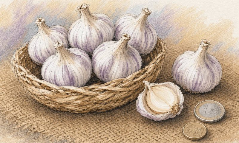 Typischer Soloknoblauch aus China