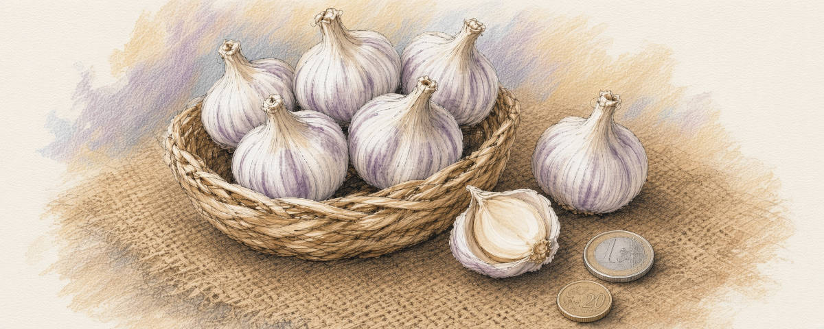 Typischer Soloknoblauch aus China