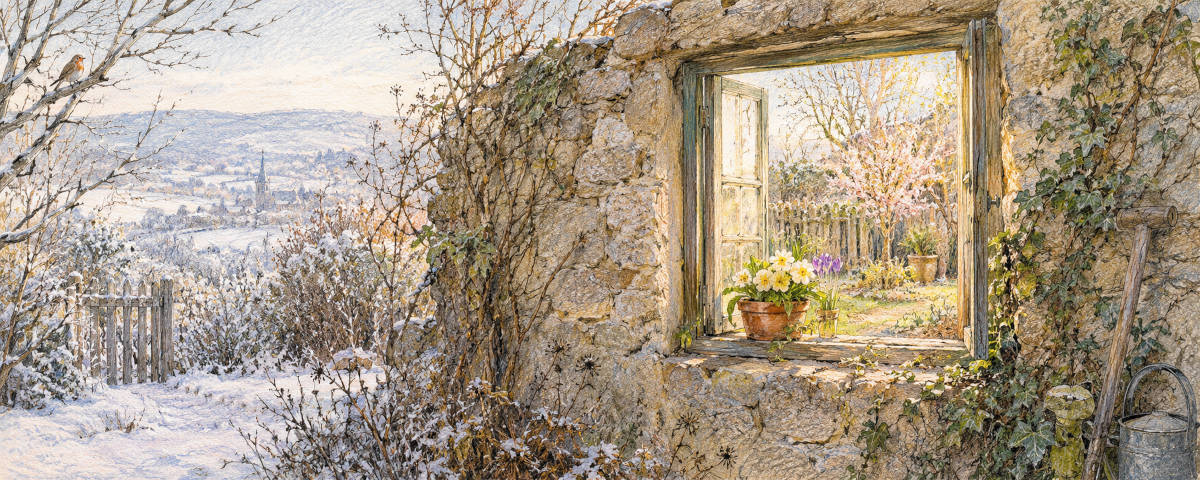 Symbolbild Winter und Frühling