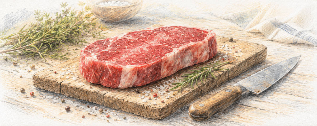 Rotes Stück Schweinefleisch